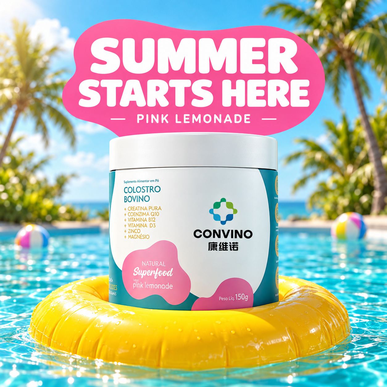 Bovine colostrum and creatine blend