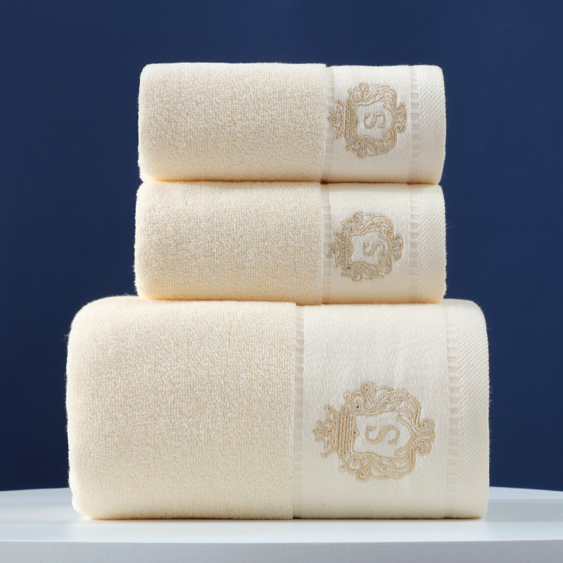 Cotton towel gift set, three-piece, bath towels