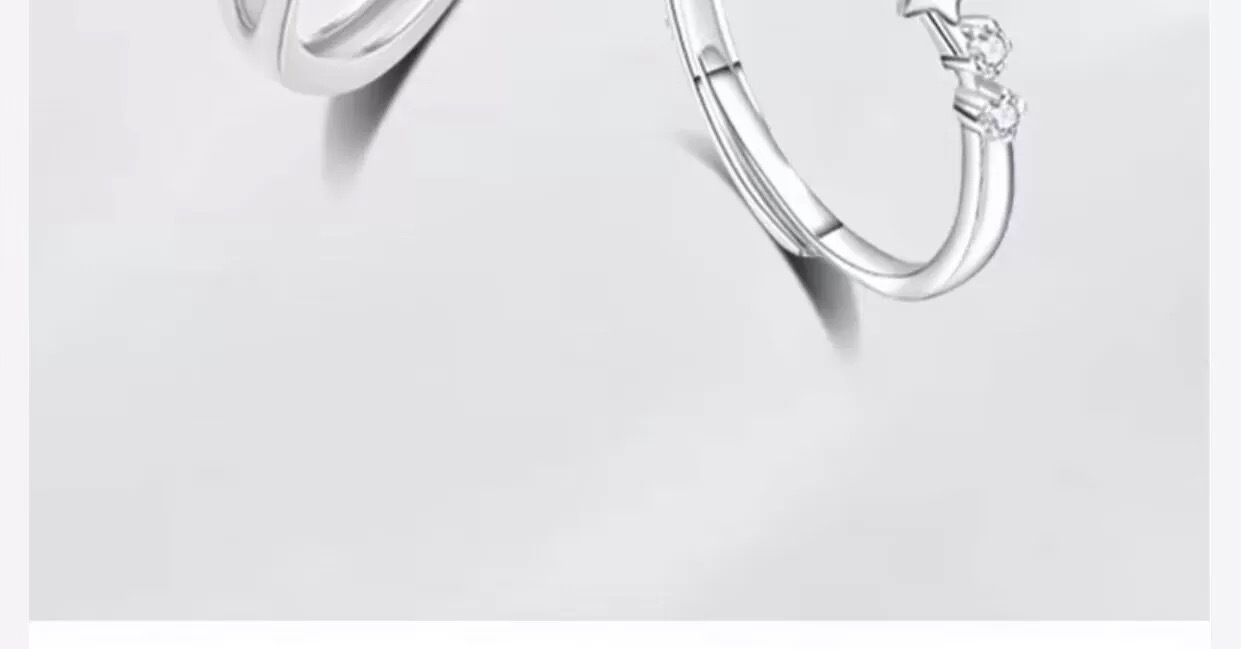 S999-Sterlingsilber Partnerringe, minimalistisches Design