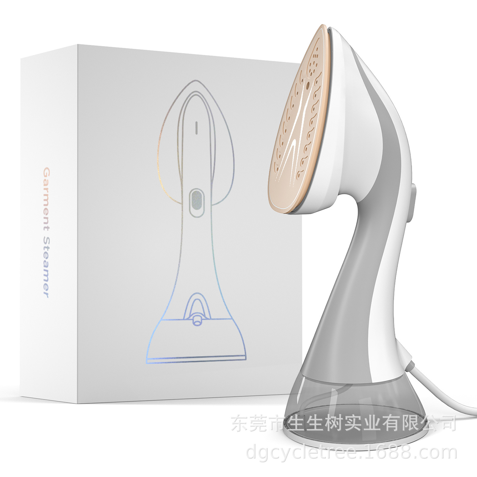 Handheld garment steamer, portable, for home and commercial use