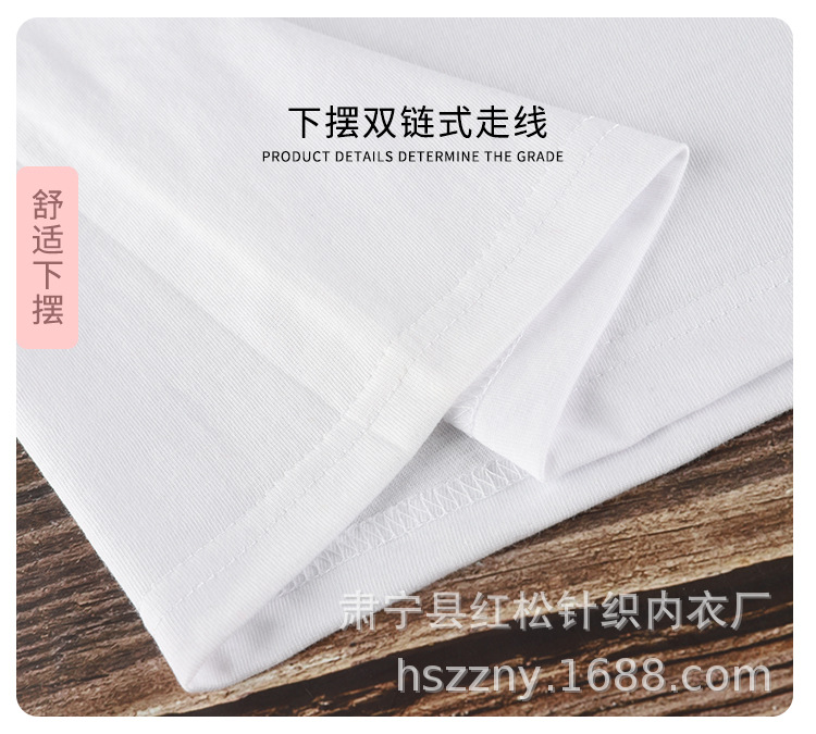 180g pure cotton men's t-shirt, crew neck, short sleeve