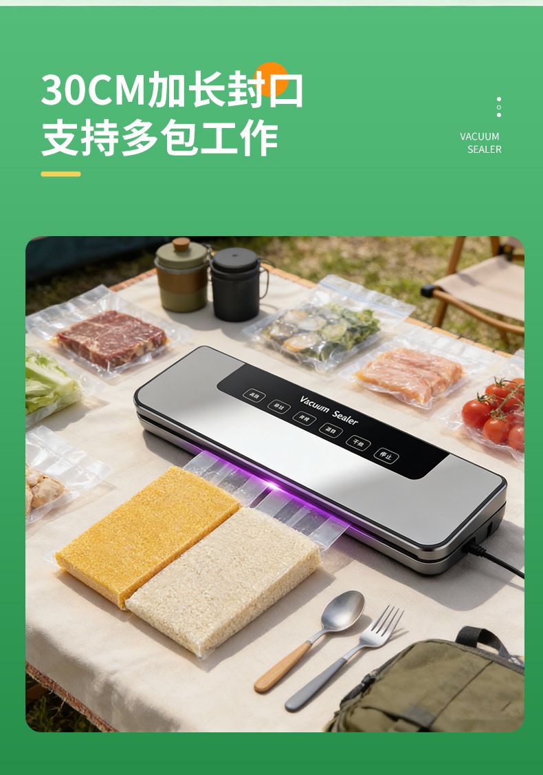 Vacuum sealing machine dry wet dual-purpose food preservation