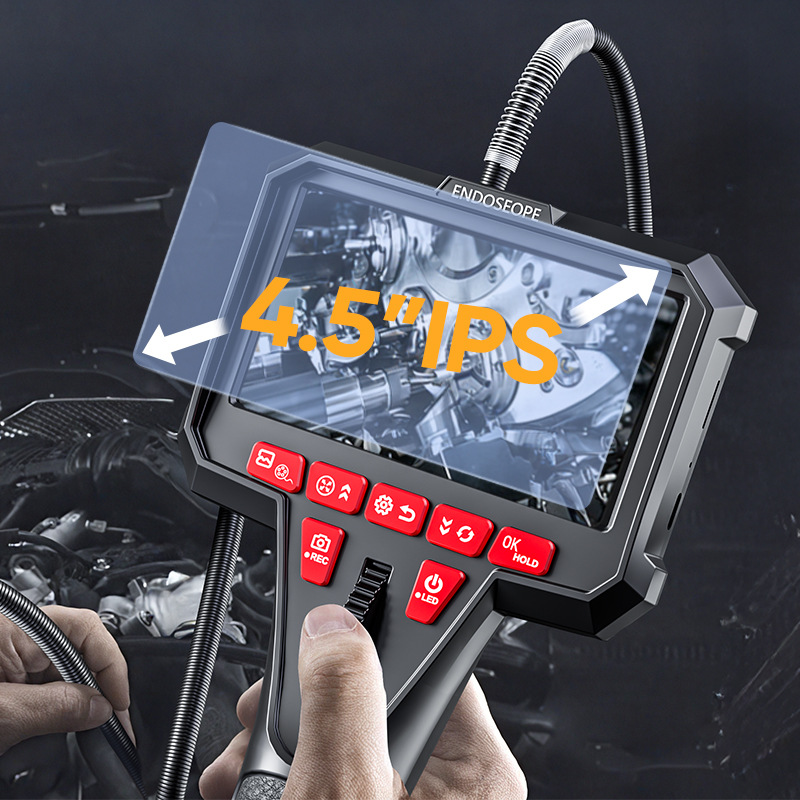 HD pipe inspection camera 4.5 inch screen