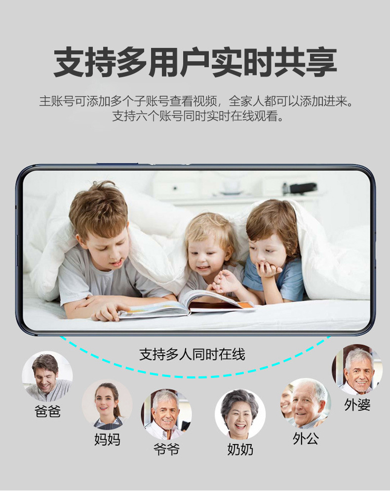 XD smart camera 1080P, WiFi, mobile remote monitoring
