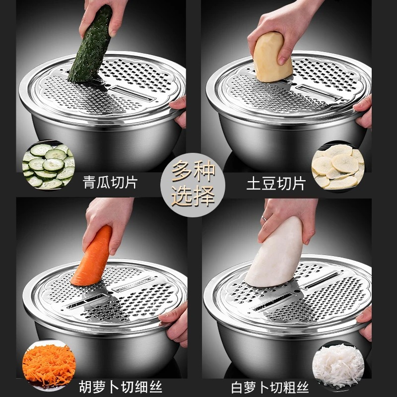 Stainless steel food-grade vegetable grater, multifunctional