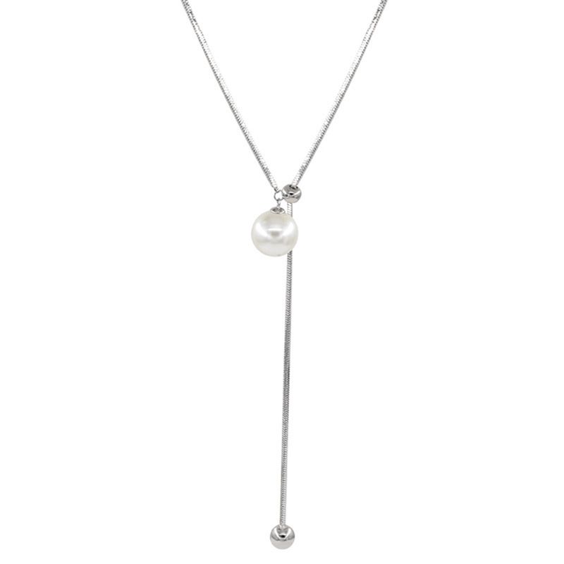 Ausziehbare Perlenkette für Damen, minimalistisches Design