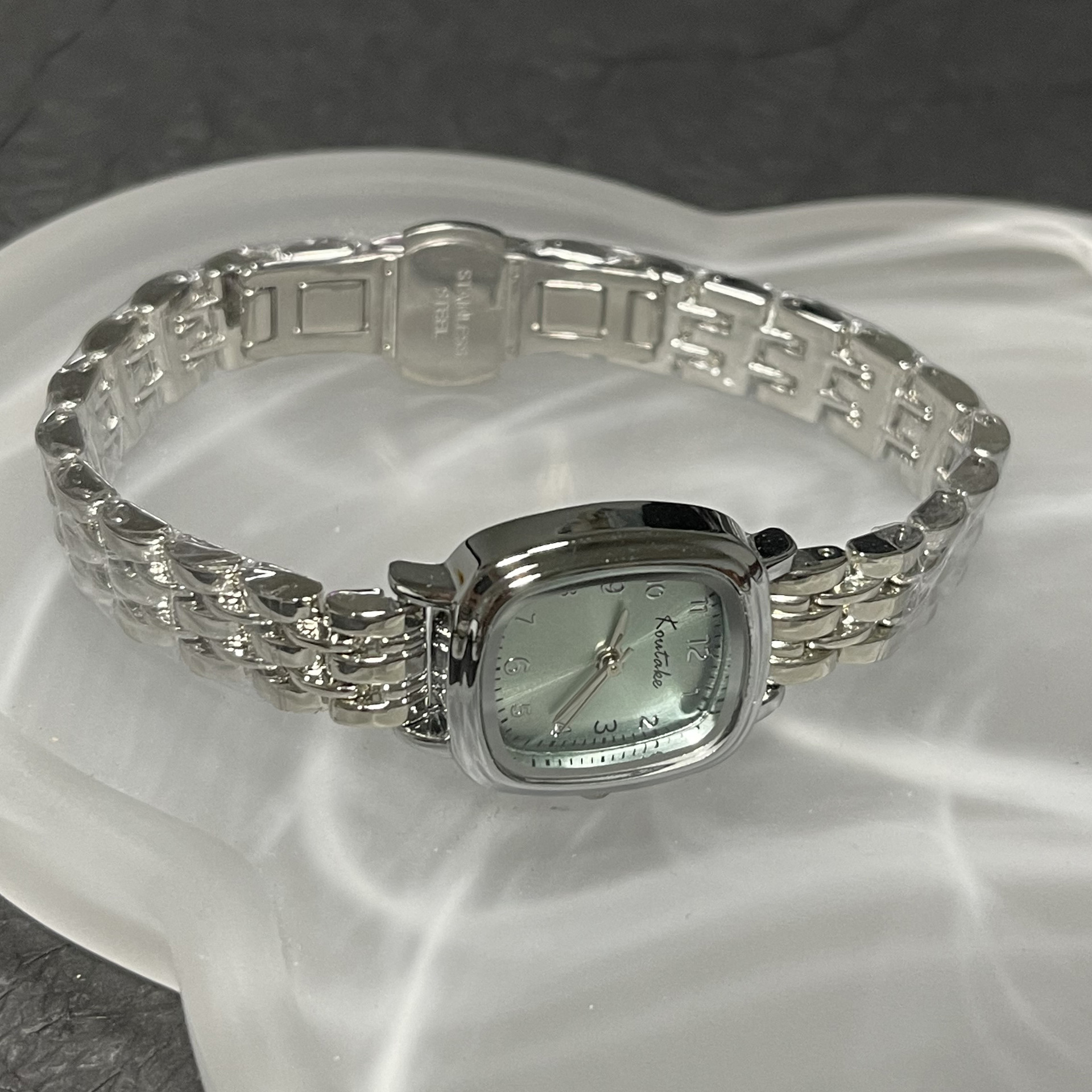 Women's Square Link Chain Watch, British Style