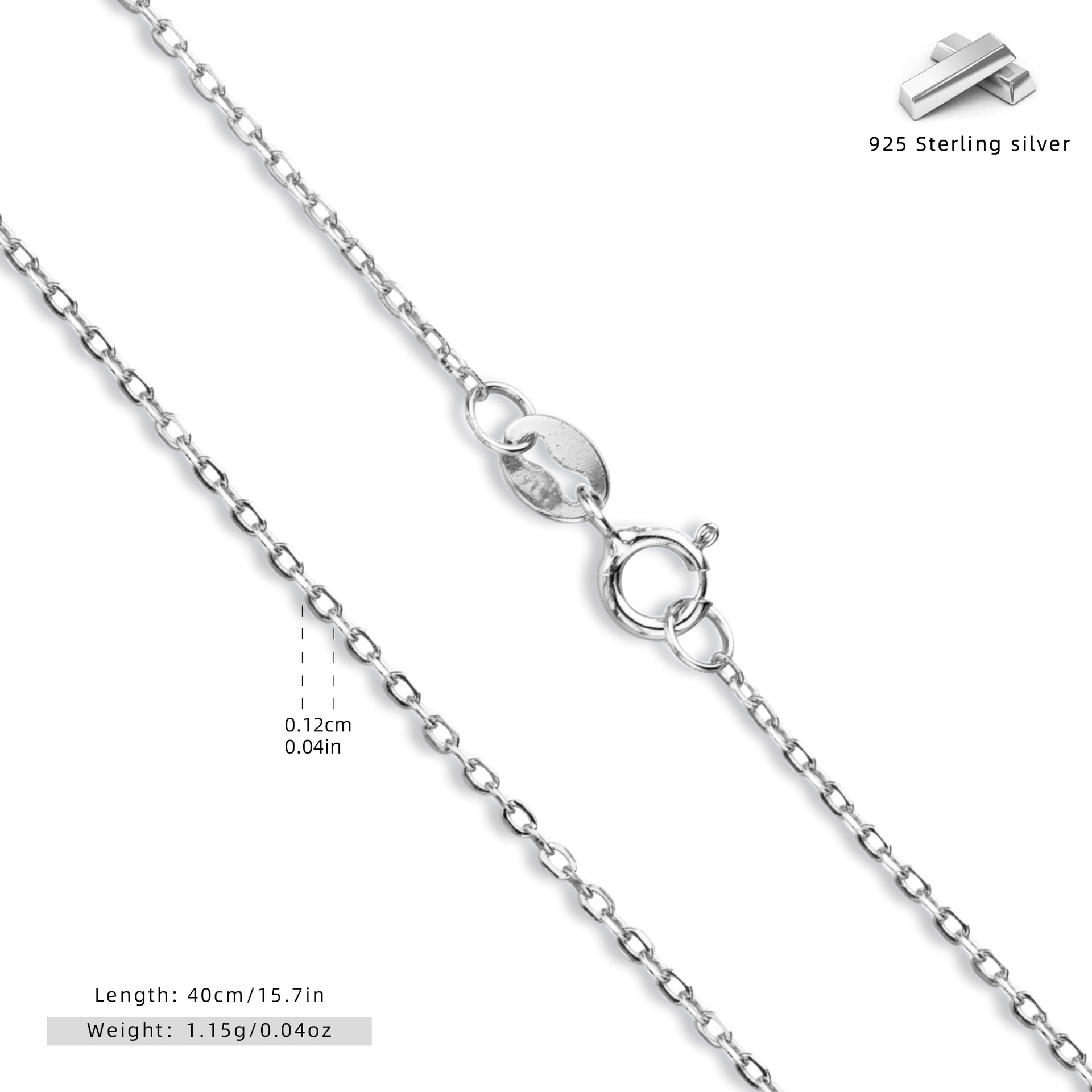 S925 sterling silver necklace, clavicle chain, DIY base