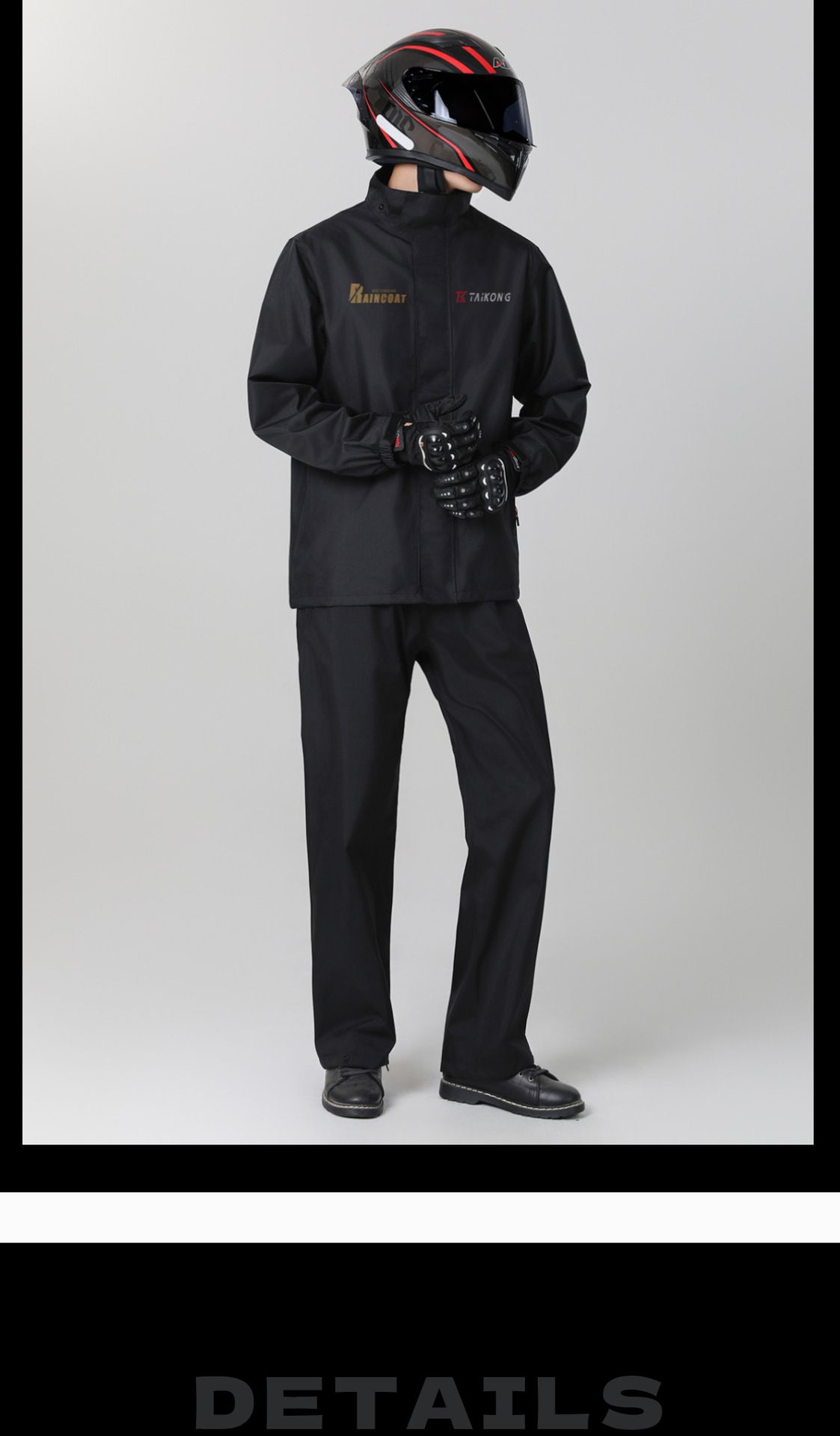 Two-piece motorcycle raincoat men's full-body suit