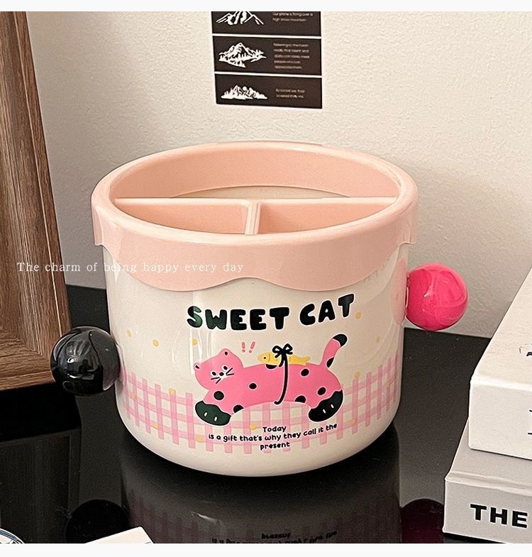 Frisiertisch-Kosmetikbox mit Lippenstift-, Lidschatten- und Pinselhalter