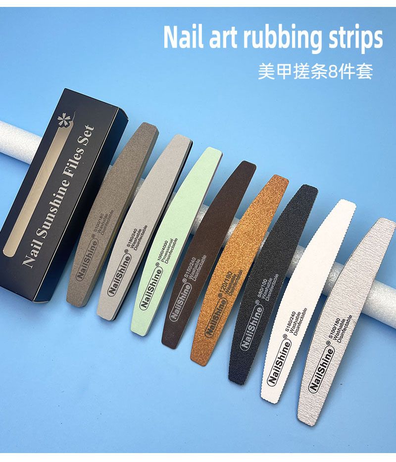 Manicure tool set 8-piece, nail file and shaping kit for beginners