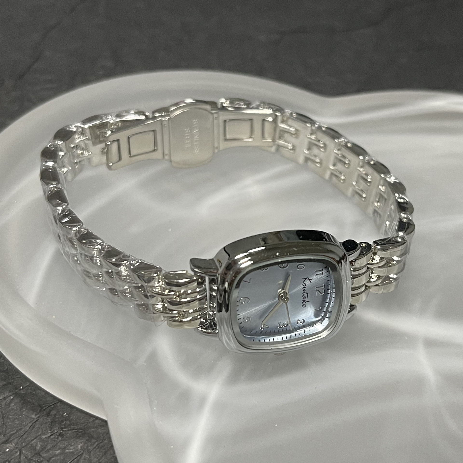 Women's Square Link Chain Watch, British Style