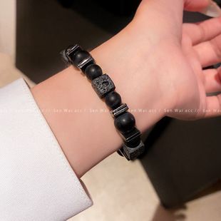 French-style micro-set zircon pearl bracelet for women