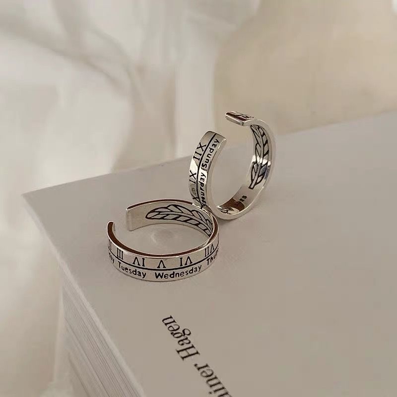 Römische Ziffern Ring, minimalistisches Design
