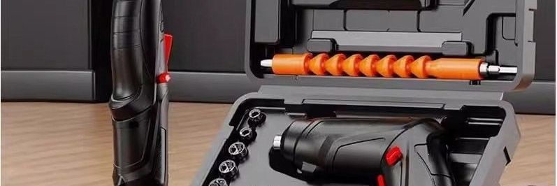 Cordless electric screwdriver set, mini drill, lithium battery