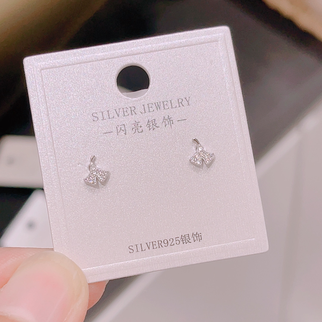 S925 Silber Damen Mini Ohrstecker, koreanischer Stil