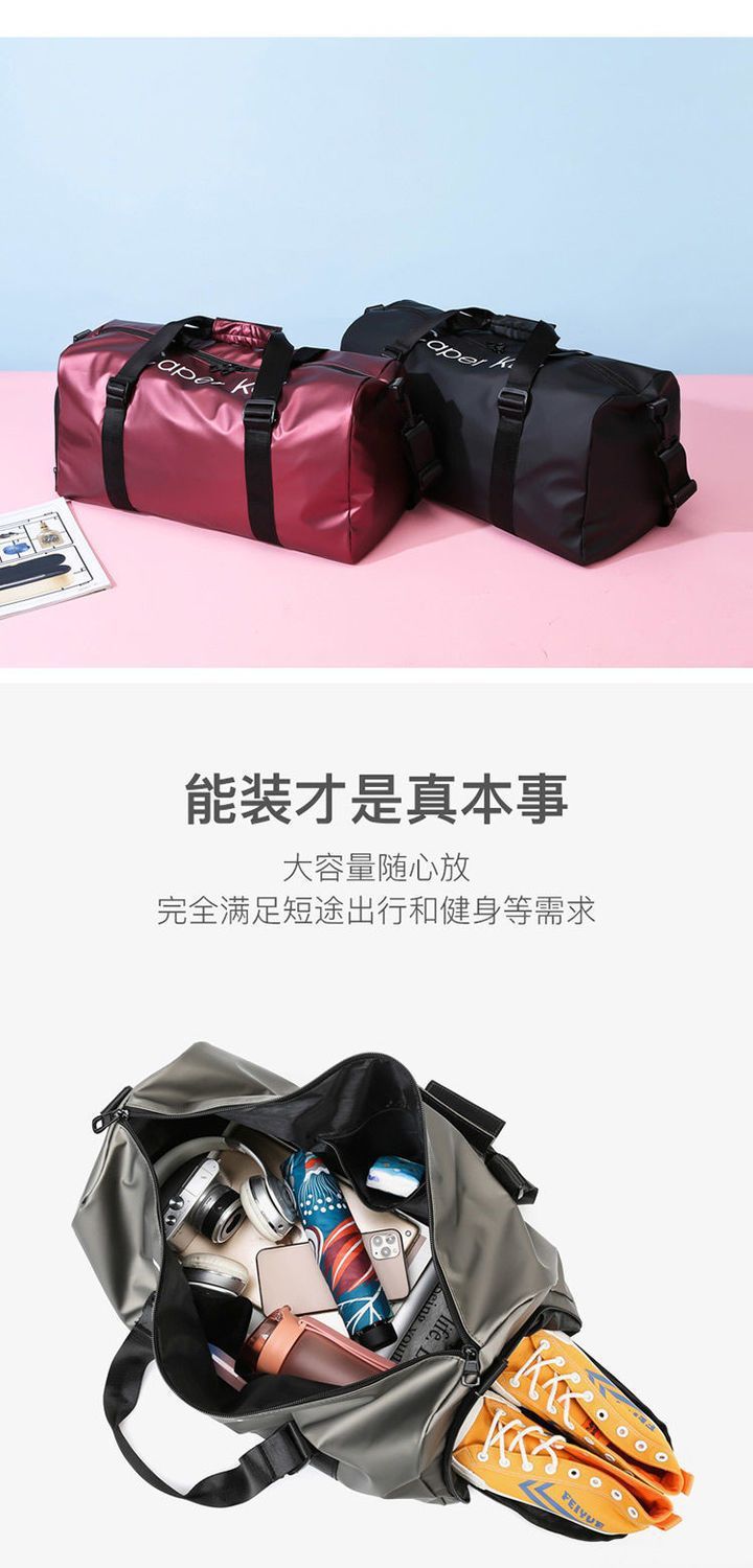 Sports backpack waterproof with dry-wet separation compartment