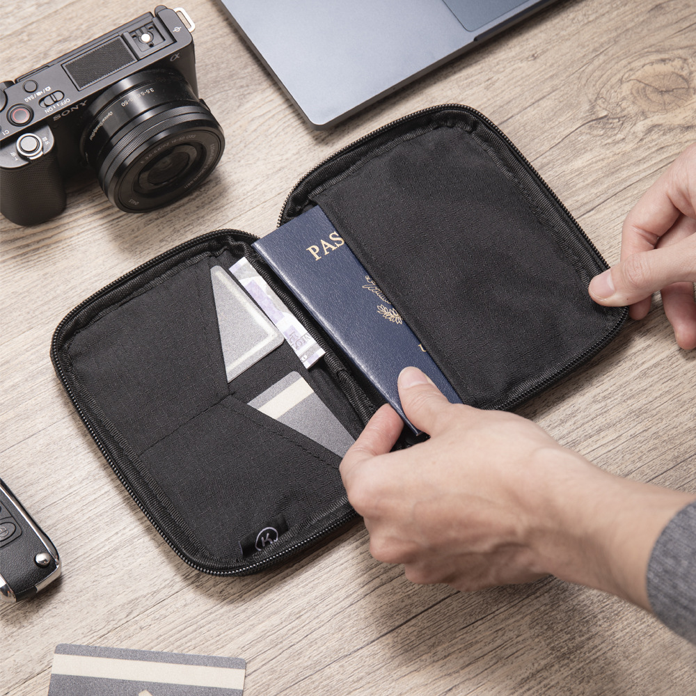 RFID pasaport cüzdanı, çok fonksiyonlu seyahat organizatörü