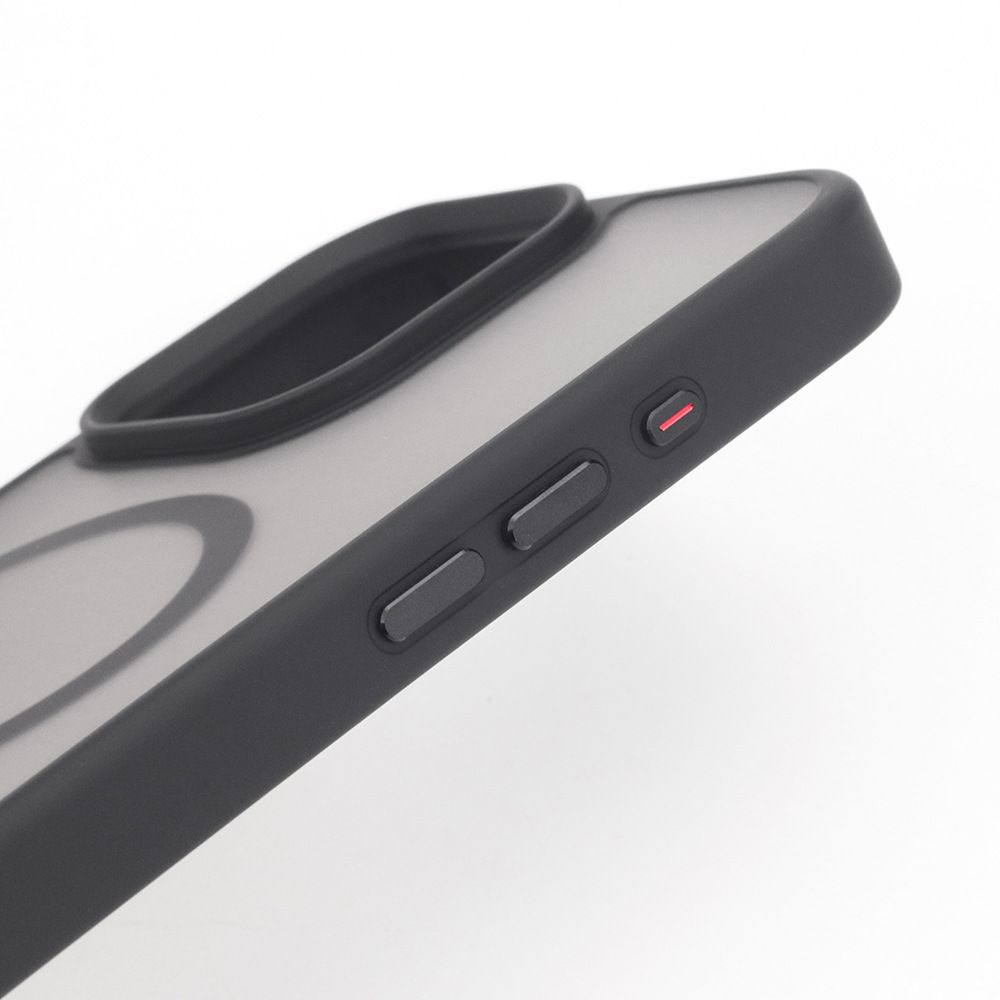 Apple iPhone 16 Plus deri hissi kılıf, göl mavisi, manyetik