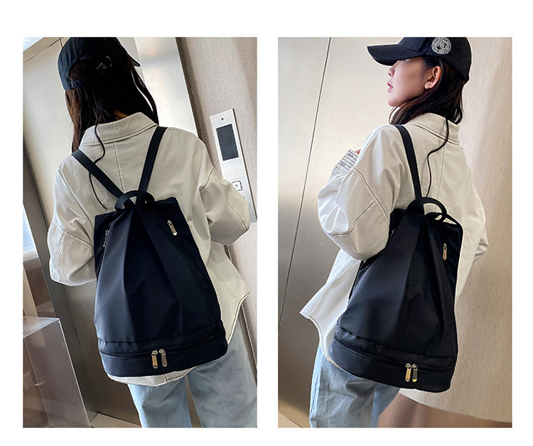 Fitness-Rucksack mit Schuhfach, Oxford-Gewebe