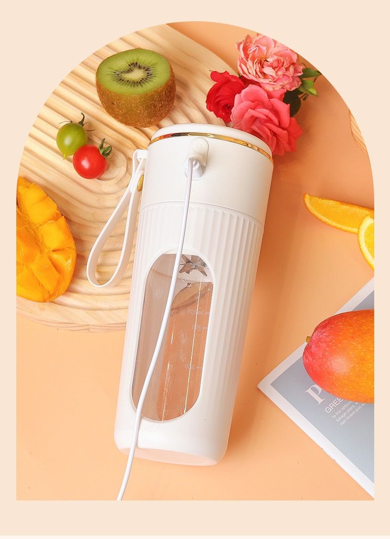 Portable juicer cup, USB rechargeable, 400ml capacity