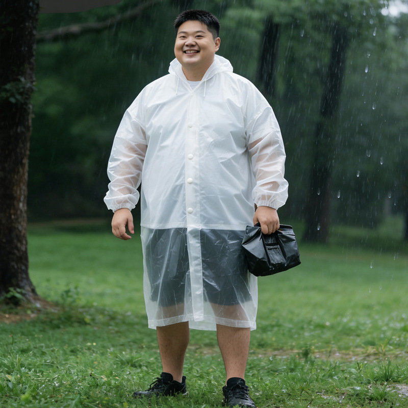 EVA Raincoat Plus Size Long Eco-Friendly
