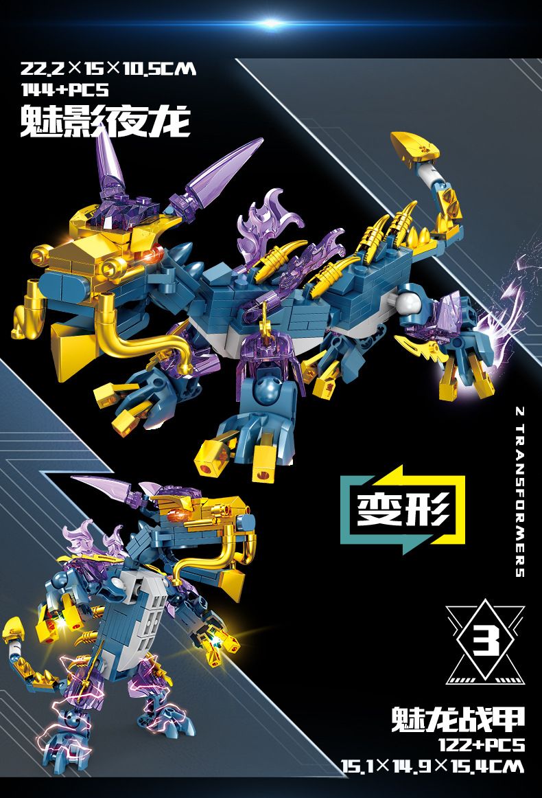 Kaizhi 2'si 1 arada transformasyon robotu, erkek çocuk