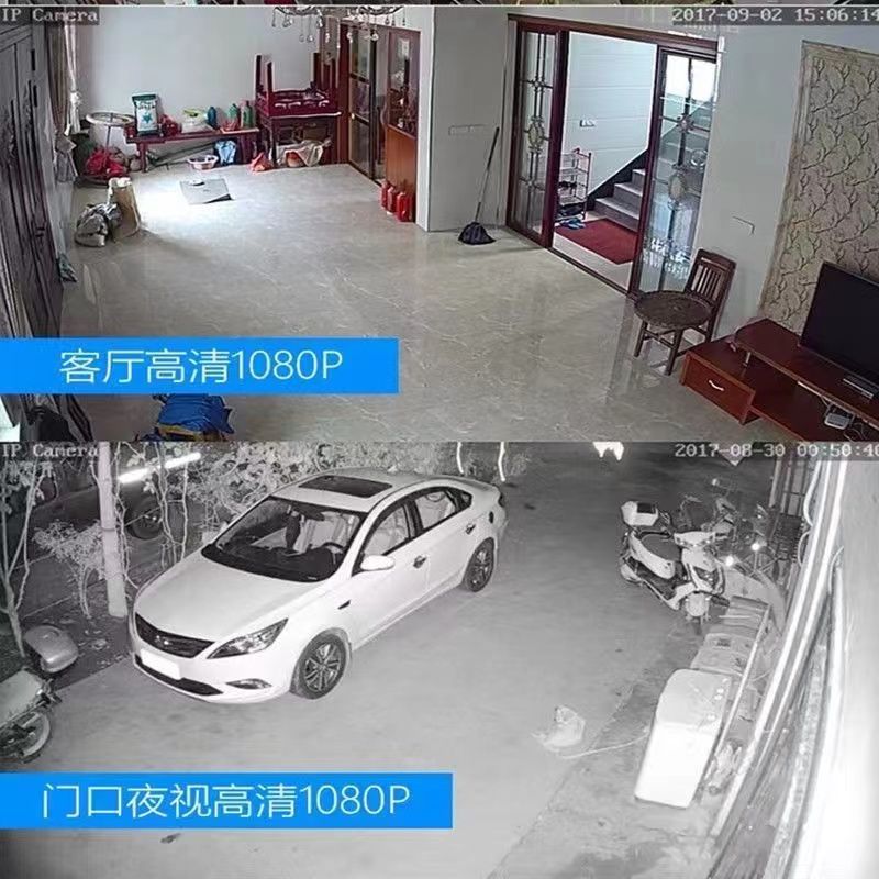 Wireless smart security camera with WiFi, HD recording, mobile remote control