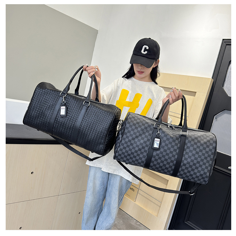 PU leather travel bag, large capacity