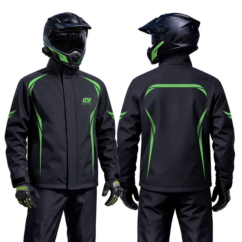 Motorcycle raincoat set, two-piece, full body protection, men's