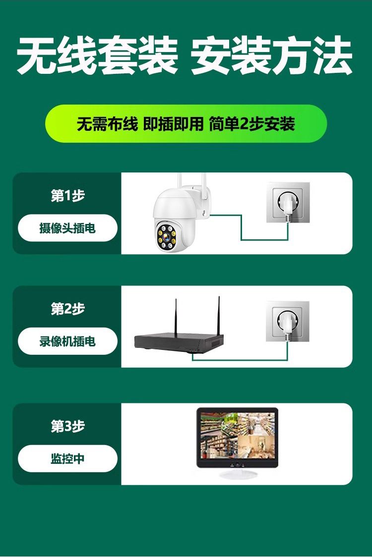 8 kanallı NVR kamerası sistemi, WiFi, gece görüşü, sabit disk video kaydedici