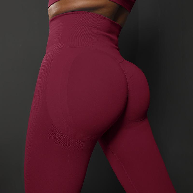 Gülümsüyen yüz yoga pantolonu, peach lift, yüksek bel