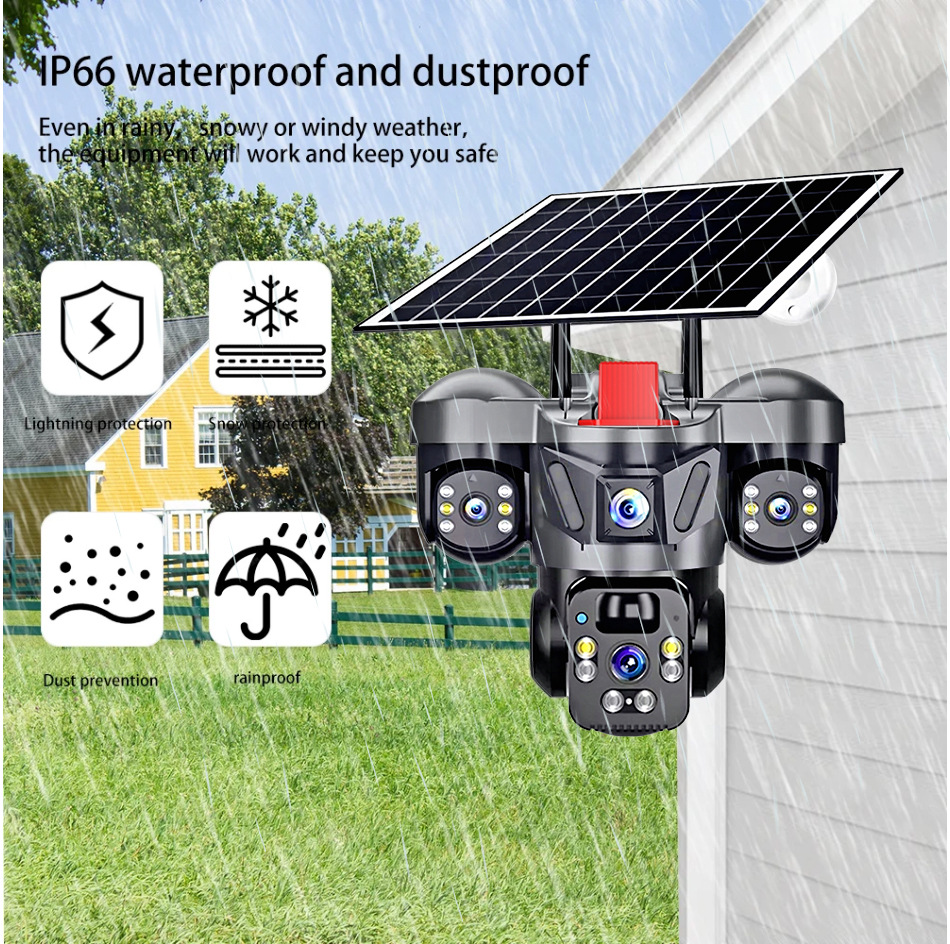 V360Pro Sicherheitskamera, Solarstrom, 4G/WIFI, Nachtsicht