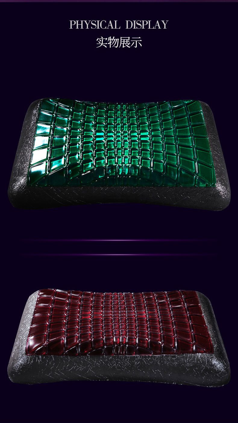 Black Diamond gel pillow with cervical support and cooling