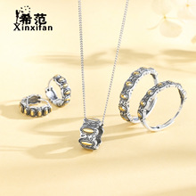 S925 Gümüş Moissanite Balık İpi Kolye, Basit