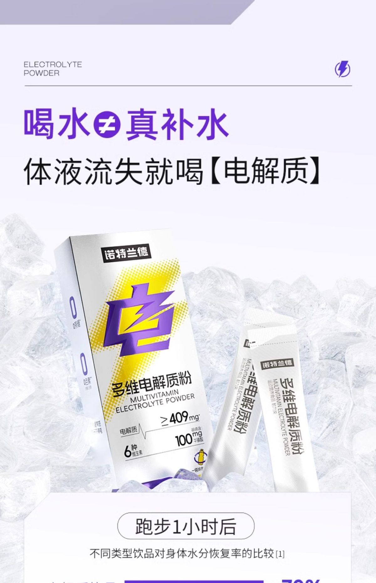 诺特兰德电解质冲剂粉补电解质水多种维生素牛磺酸运动健身非饮料
