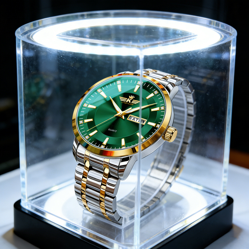 Men's Automatic Dual Calendar Watch Waterproof Luminous