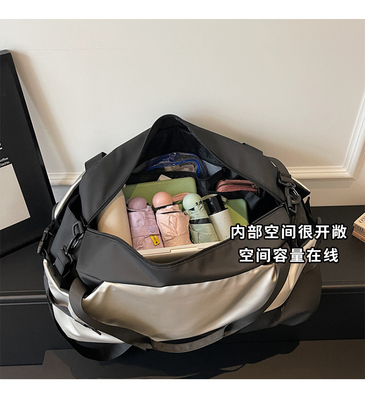 Large capacity dry-wet separation travel bag