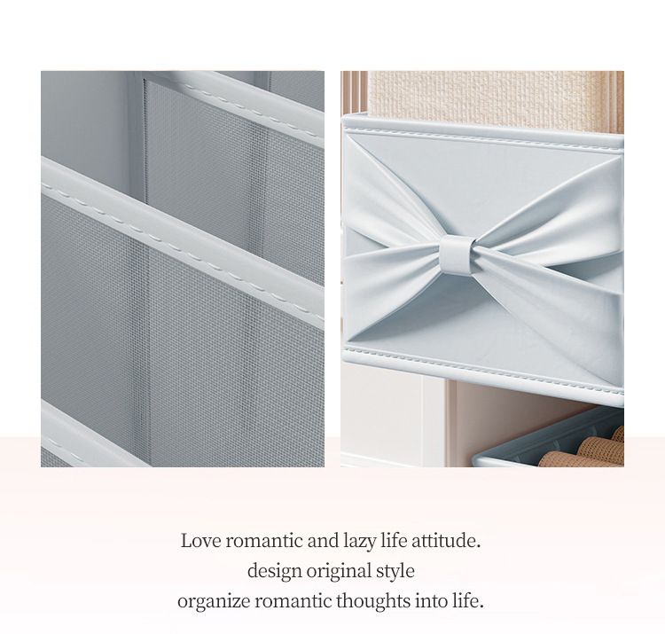 Clothing Storage Box Divided Bedroom Wardrobe Organizer