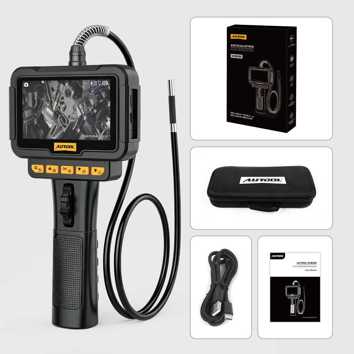 AUTOOL SVB305 Endoskop-Kamera zur Motordiagnose