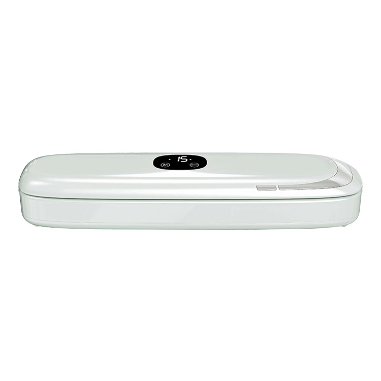 Automatic vacuum sealing machine for food bags, household type