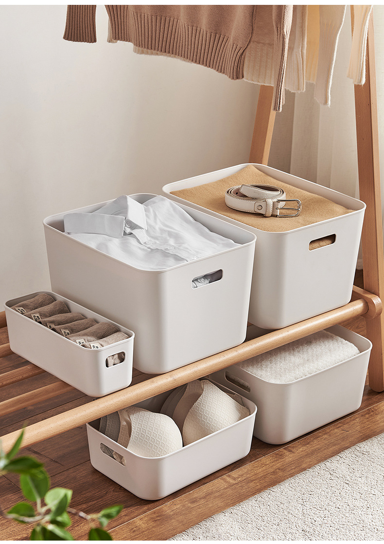 Plastic storage box for kitchen, pantry organizer