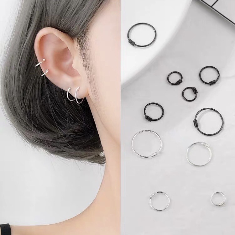 S999-Silber-Zirkonia-Ohrringe, minimalistisches Design