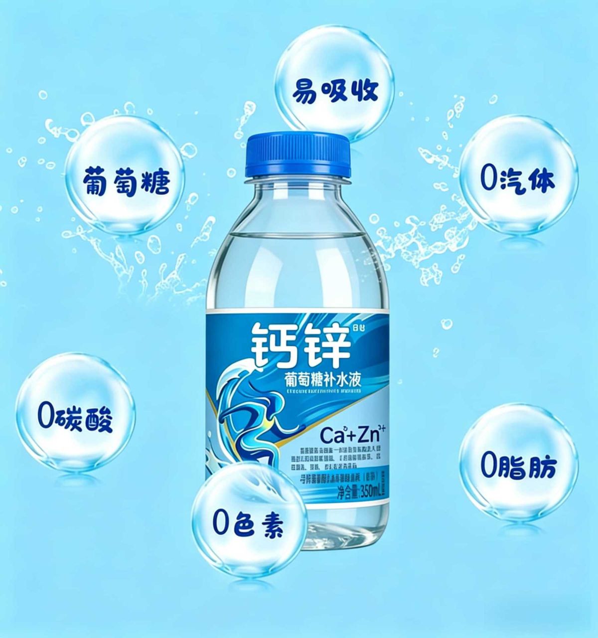 【补水神器】葡萄糖补水液钙锌电解质整箱批发运动解暑解渴清爽饮