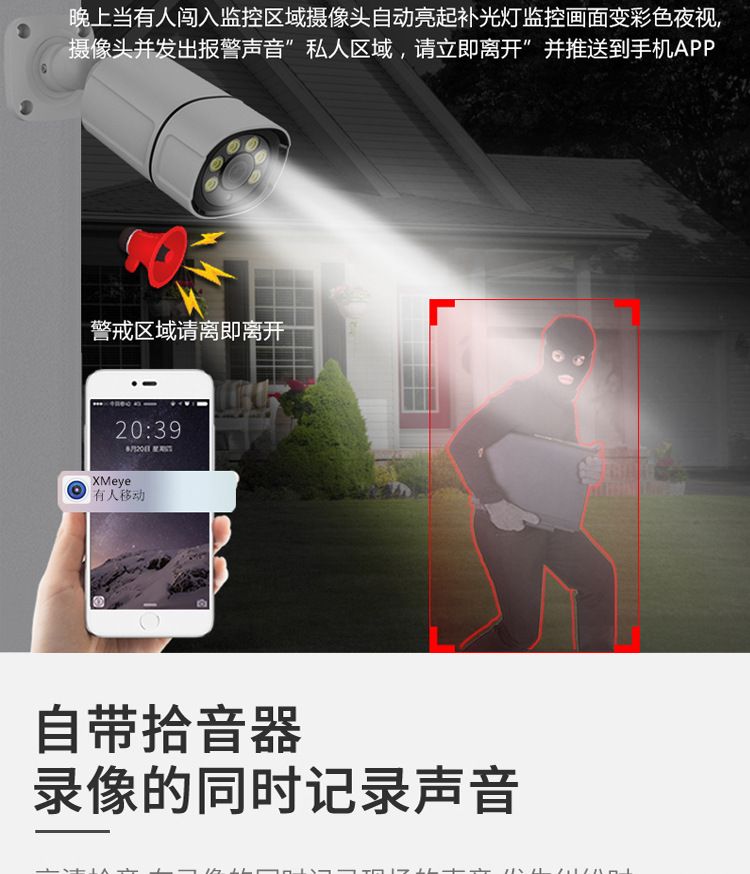 CCTV 8-channel POE surveillance kit AI face detection 4K