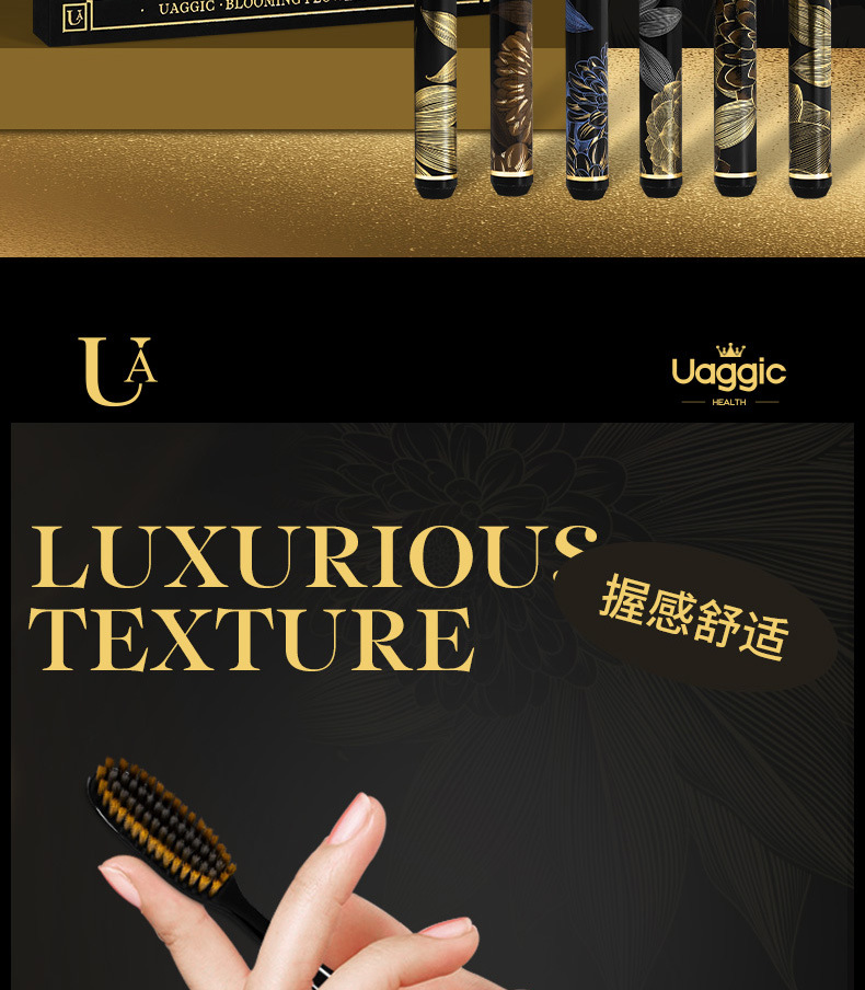 U-shaped toothbrush soft bristles 6 brush heads