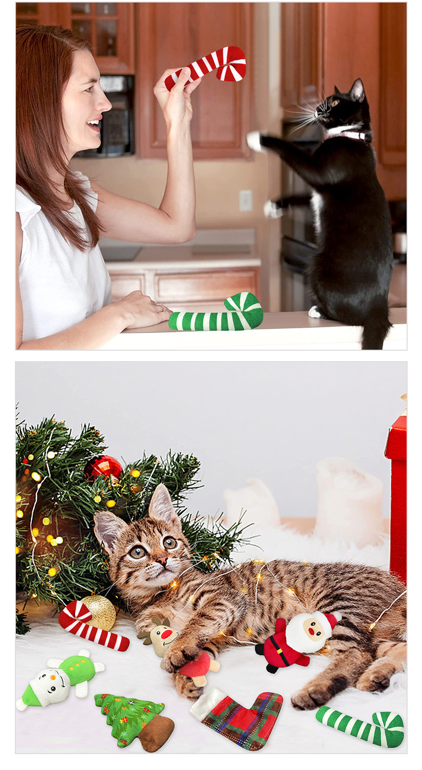 Kedi Oyuncağı Noel Hayvan Serisi