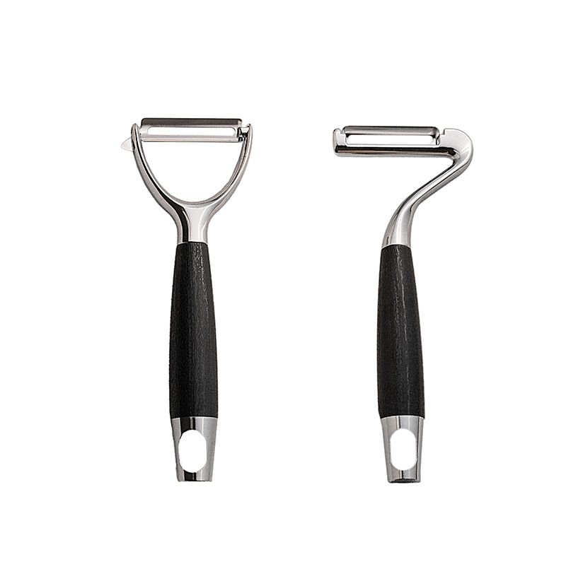 Zinc alloy vegetable peeler with non-slip handle