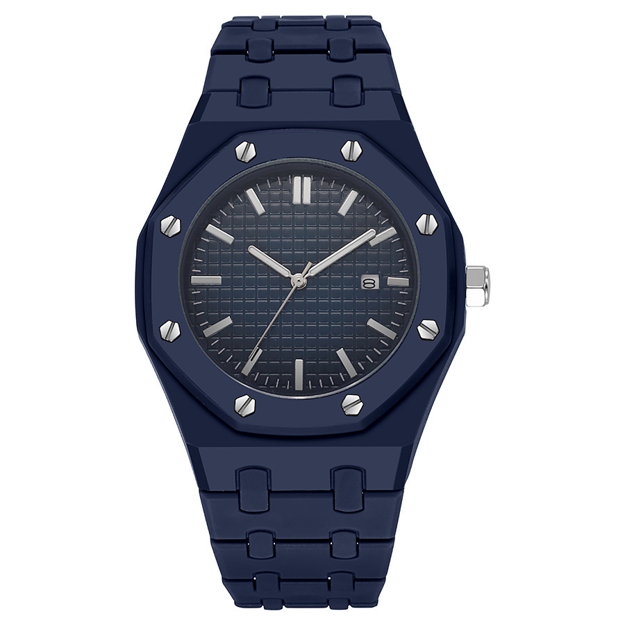 Men's quartz watch with plastic case, 2025 collection