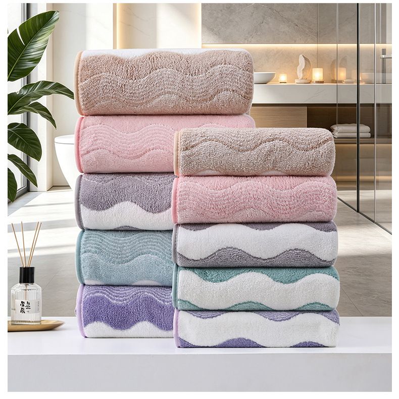Coral fleece towel set, thick and quick-drying